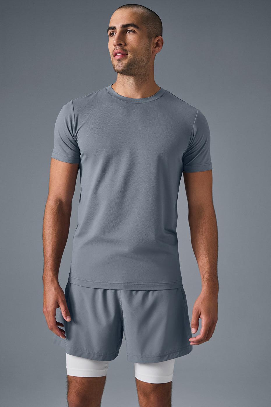 Conquer Reform Crewneck Short Sleeve - Steel Grey Male Product Image