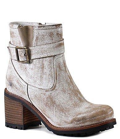 Diba True Craze Hot Distressed Leather Moto Booties Product Image