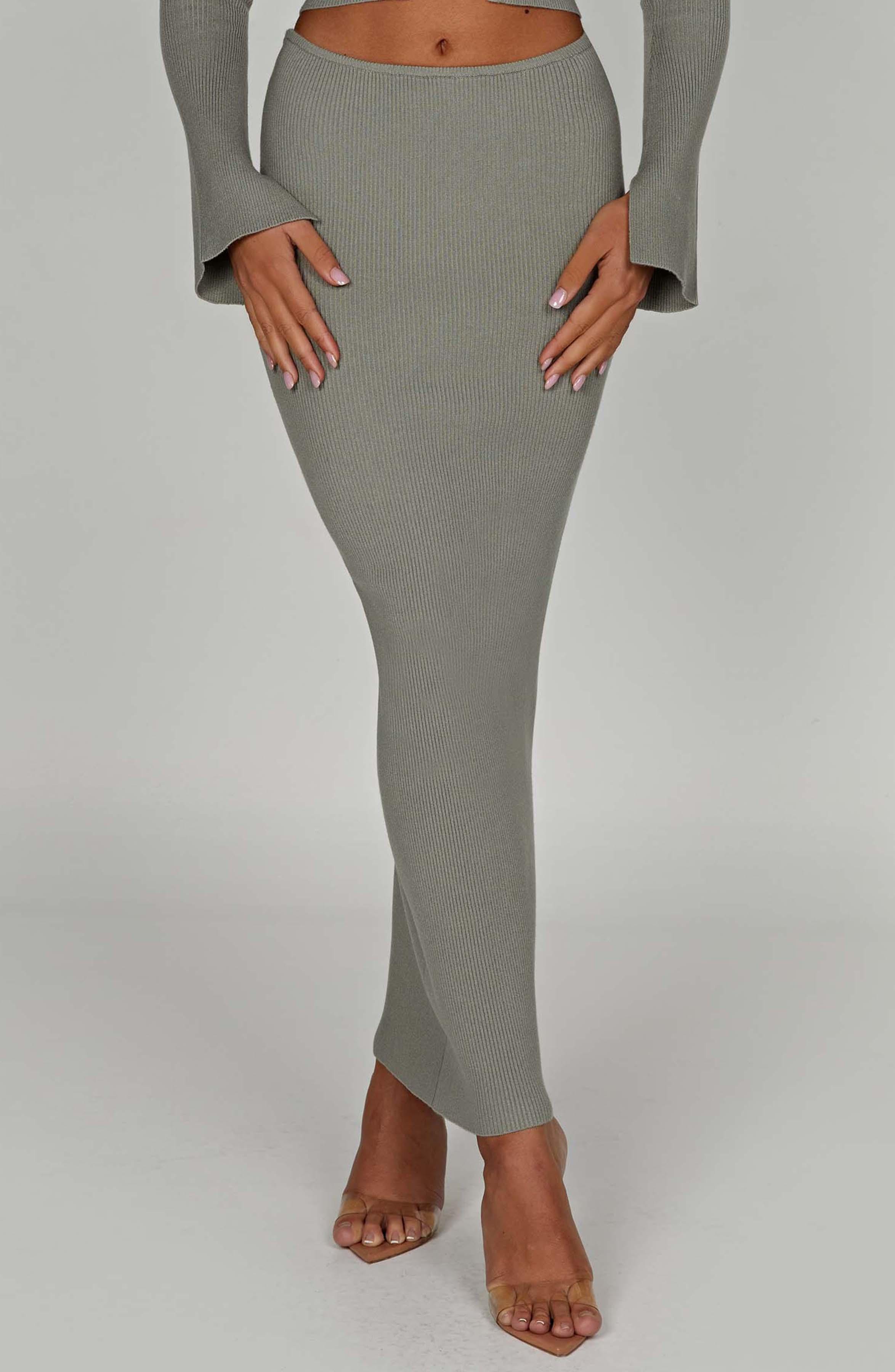 Elia Maxi Skirt - Khaki Product Image