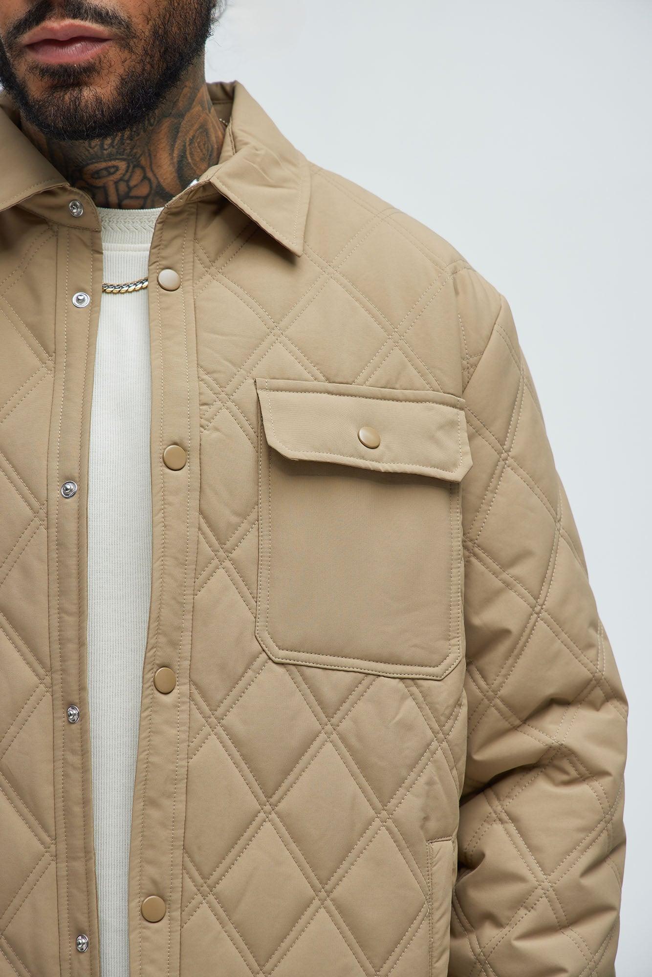 Auburn Quilted Shirt Jacket - Tan Product Image