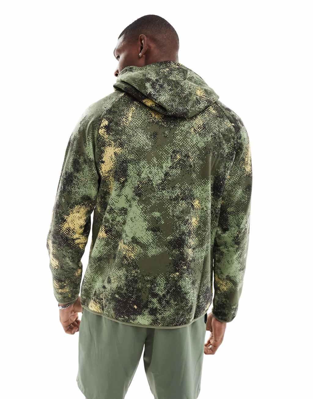 Nike Training Therma-Fit camo print hoodie in green Product Image