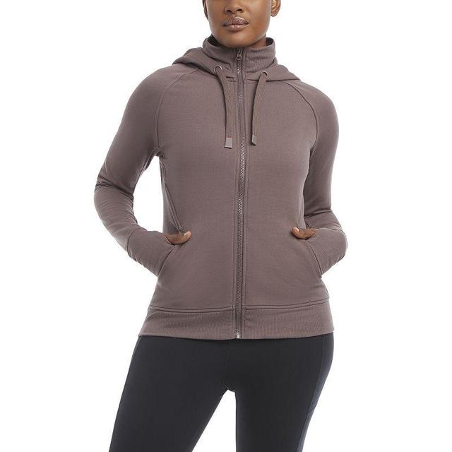 Womens Jockey Sport Cozy Fleece Angled Pocket Jacket Purple Truffle Product Image