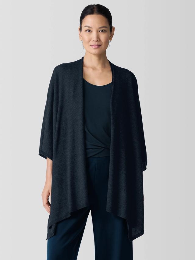 EILEEN FISHER Fine Merino Poncho in Regenerative Woolfemale Product Image