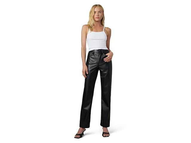 Womens Margot Faux Leather High-Rise Straight-Leg Pants Product Image