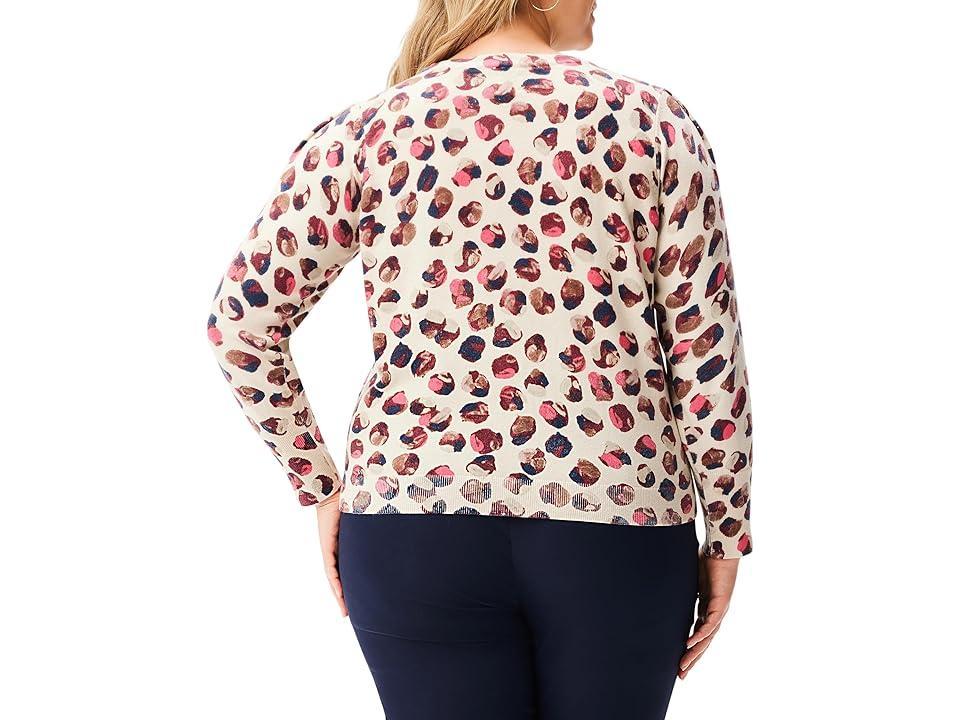 NIC+ZOE Blush Dot Sweater Multi) Women's Sweater Product Image