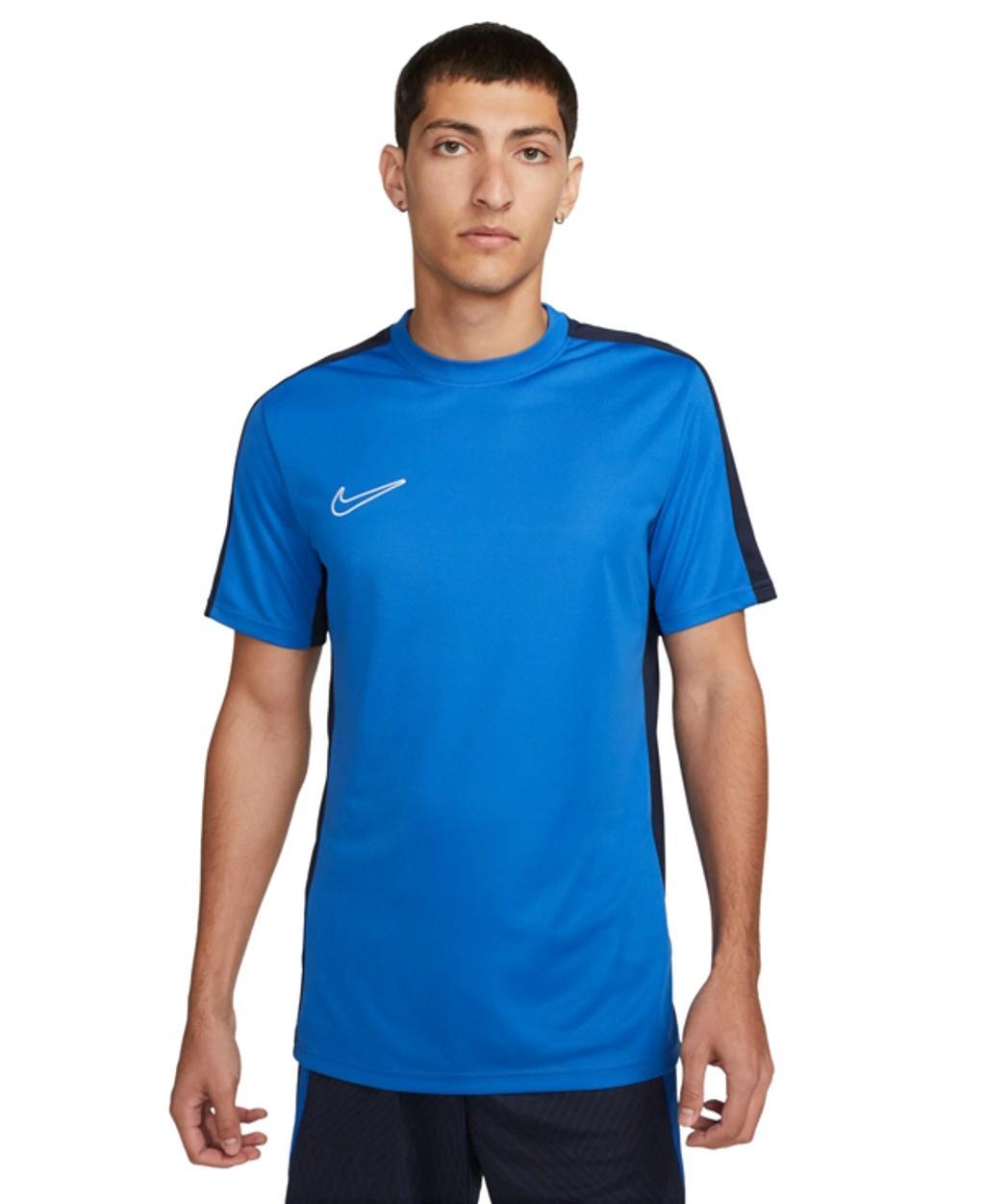 NIKE Men's Academy Dri-fit Short Sleeve Soccer T-shirt In Royal Blue,obsidian,white Product Image