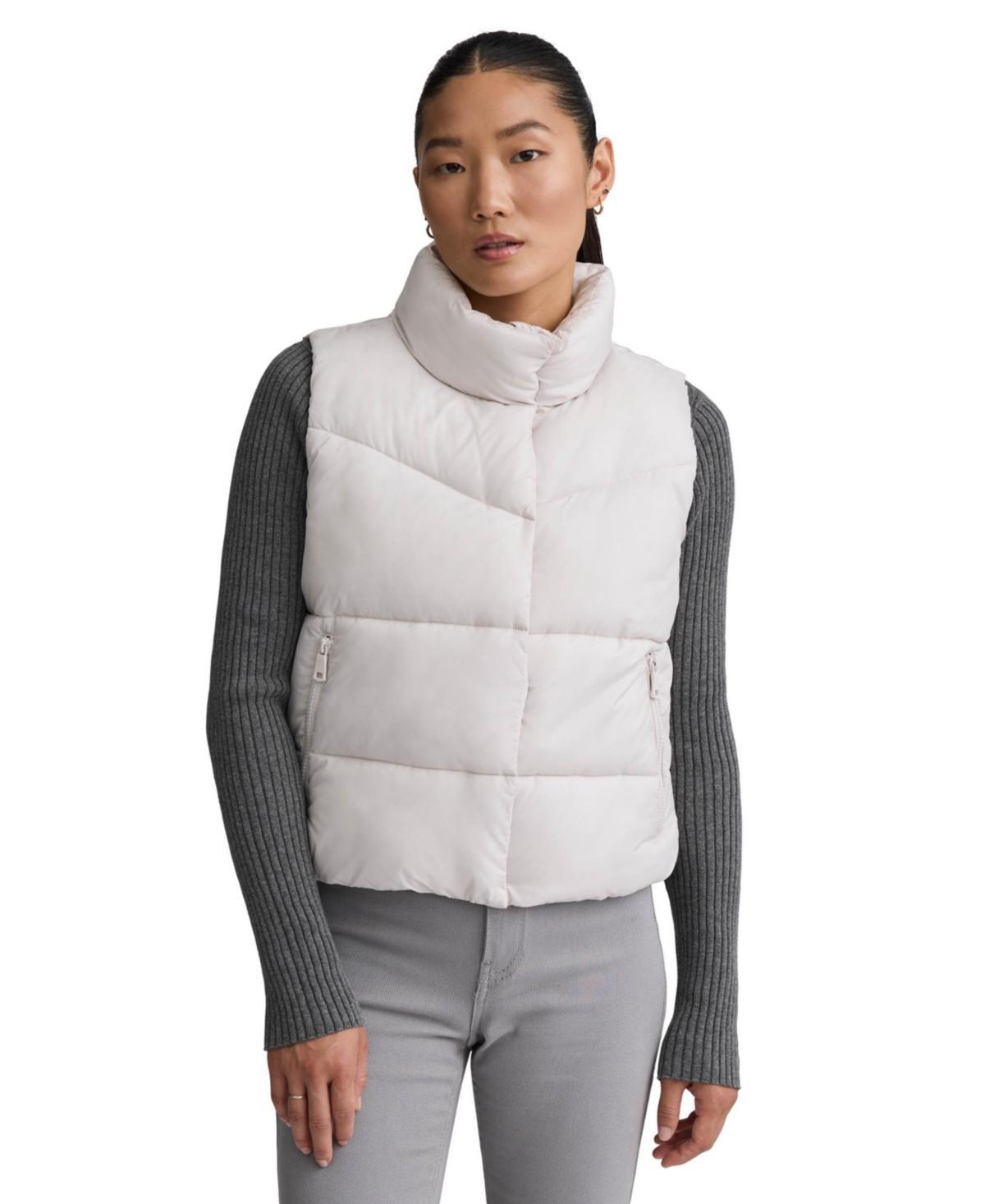 Nvlt Womens Cire Crop Padded Puffer Vest Product Image