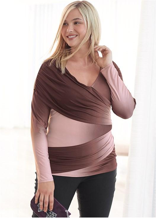 Ruched Ombre Top Product Image