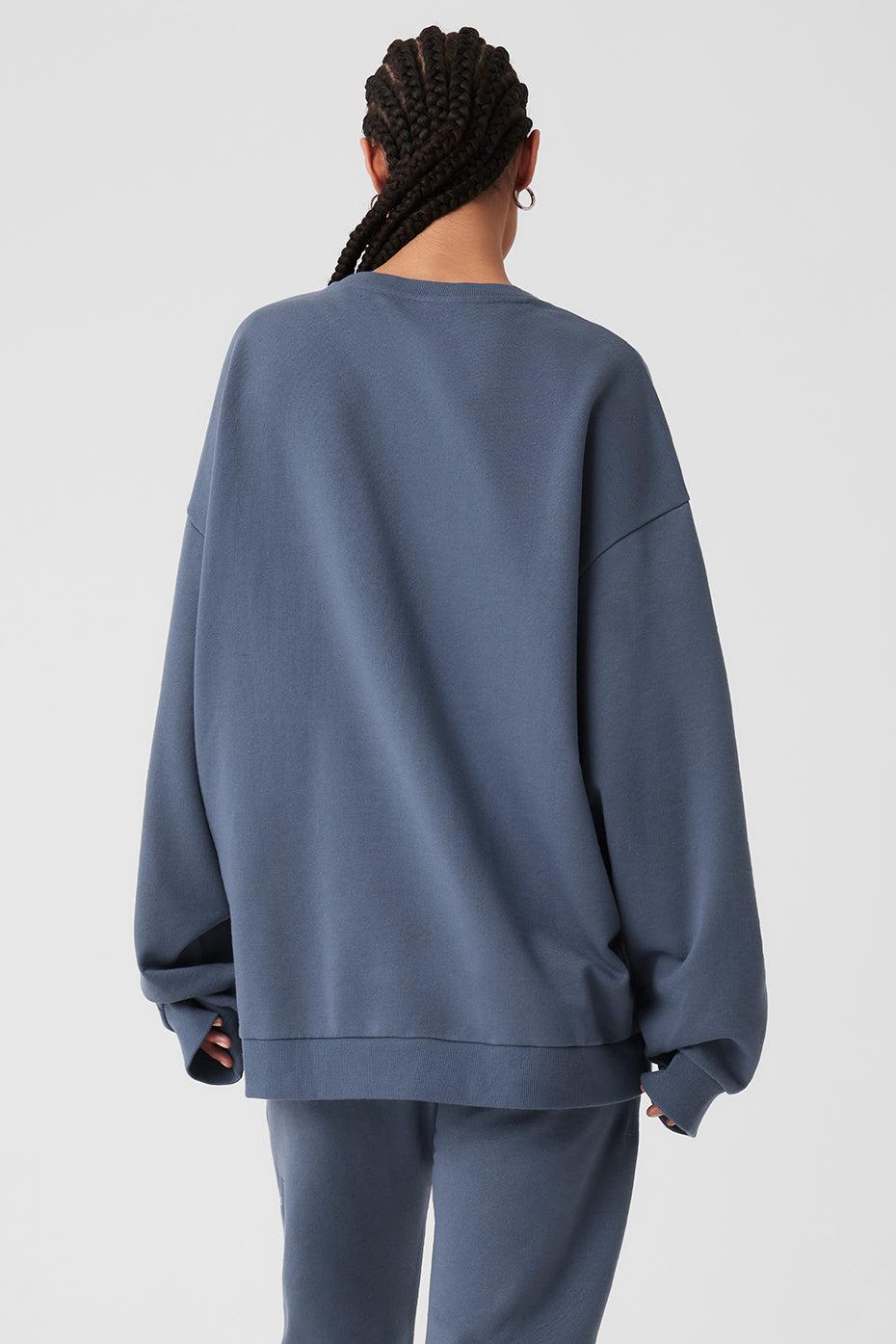 Chill Crew Neck Pullover - Bluestone Product Image