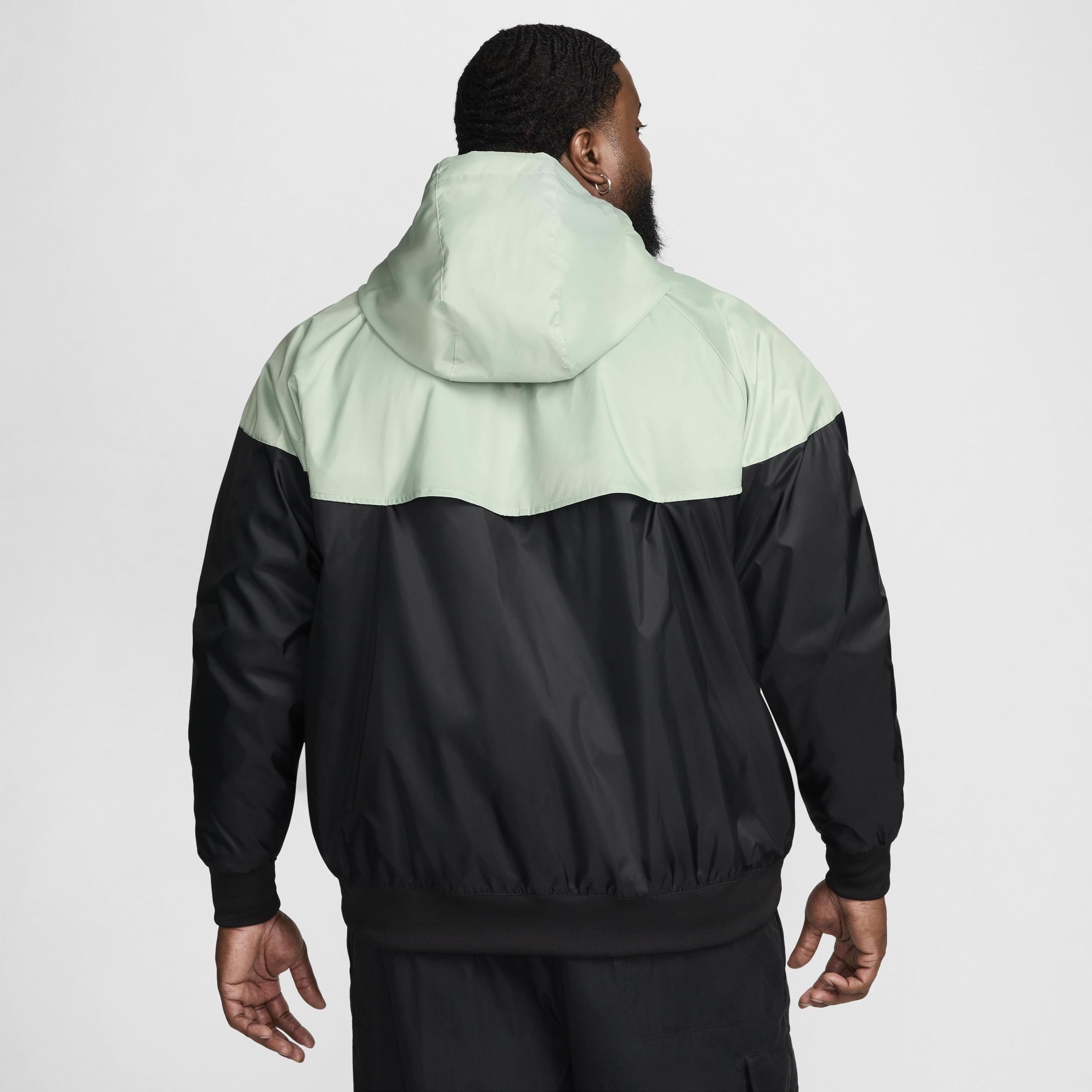 Nike Mens Nike Woven Windrunner Lined Hooded Jacket - Mens Grey/Black Product Image