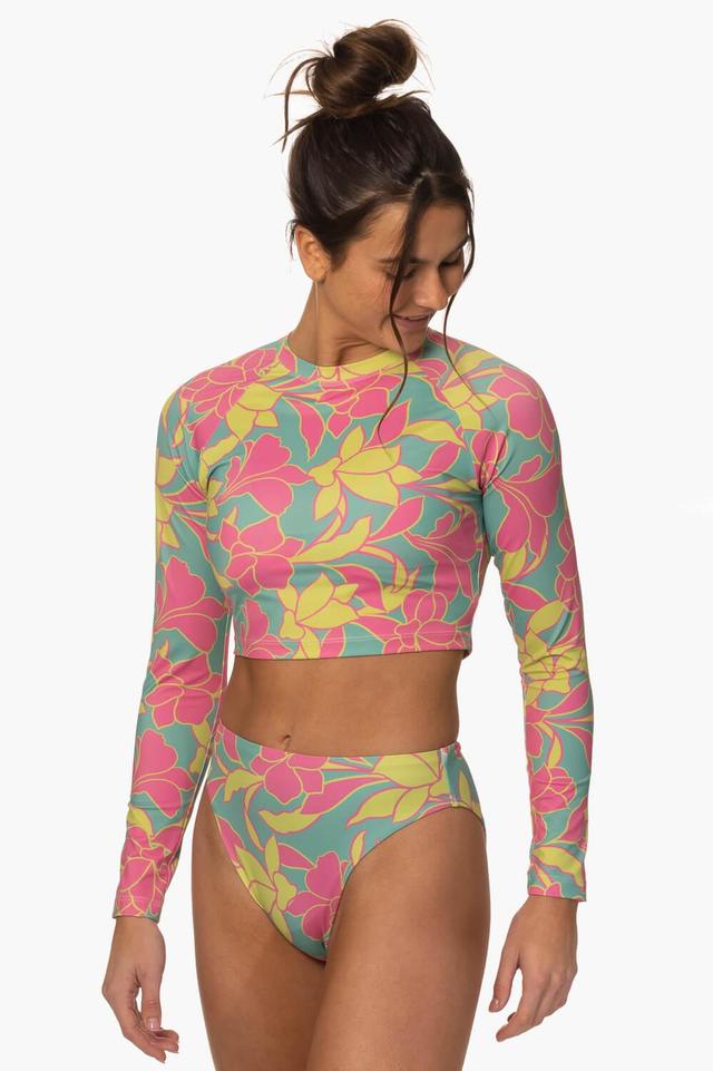 Moana Long Sleeved Crop Rashie - Treasure Island Female Product Image