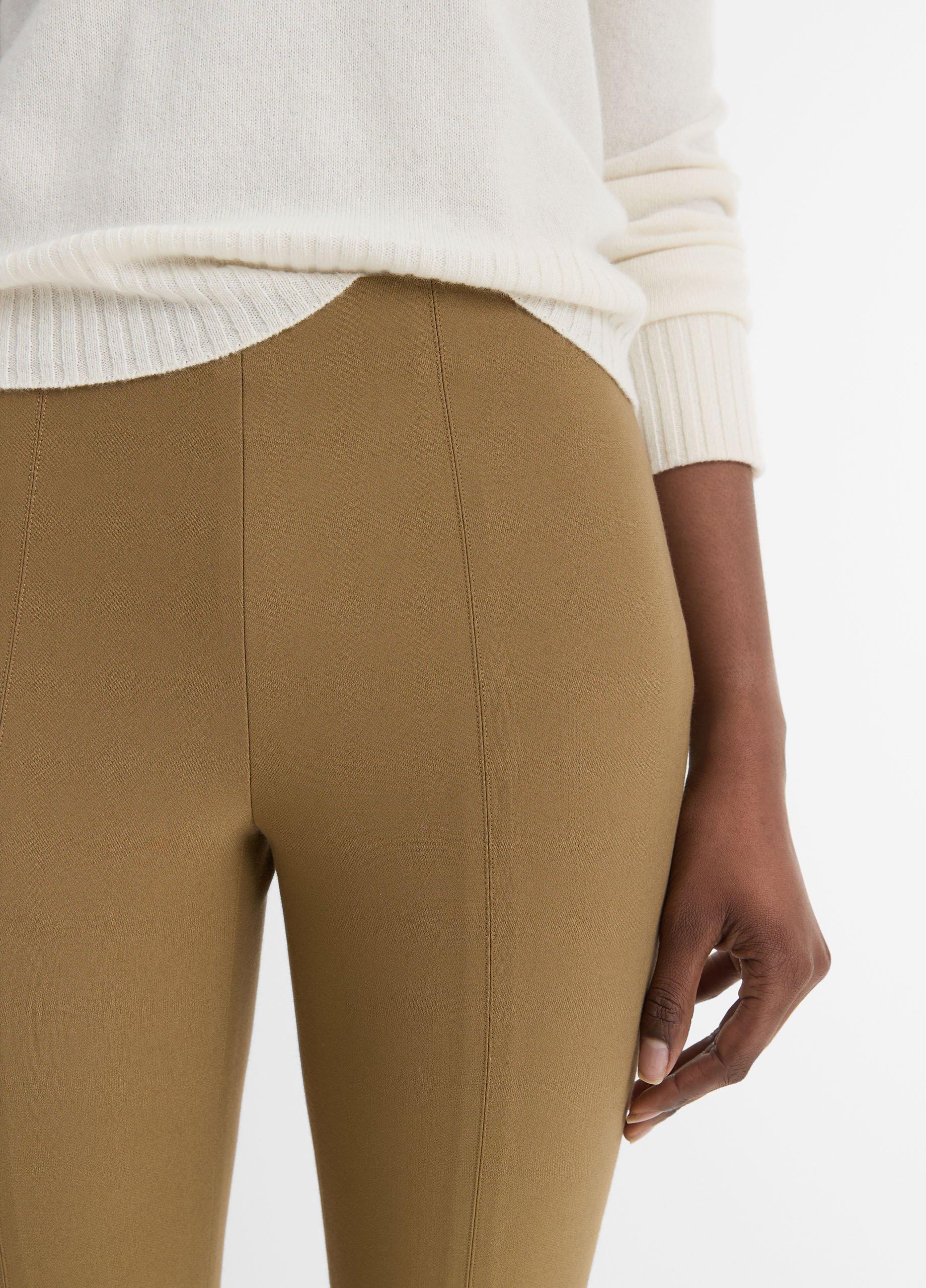 Italian Cotton-Blend Stitch-Front Seam Legging Product Image