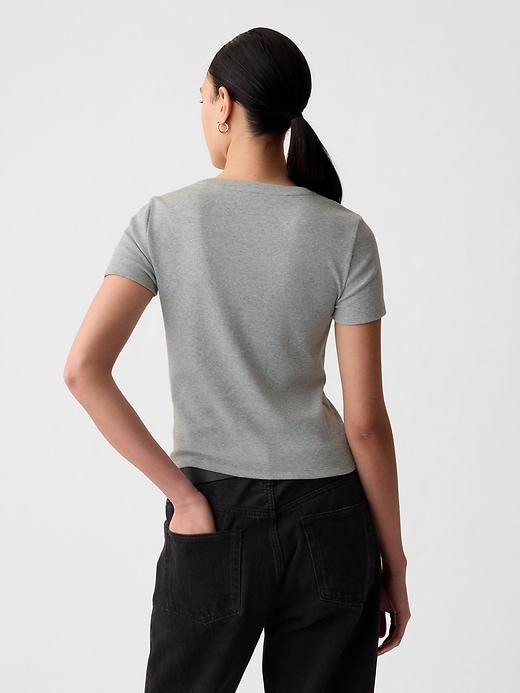 Modern Rib Cropped T-Shirt Product Image