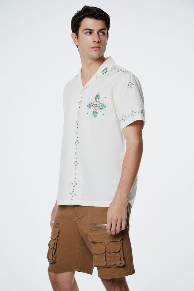 Geo Embroidered Shirt | Forever 21 Product Image