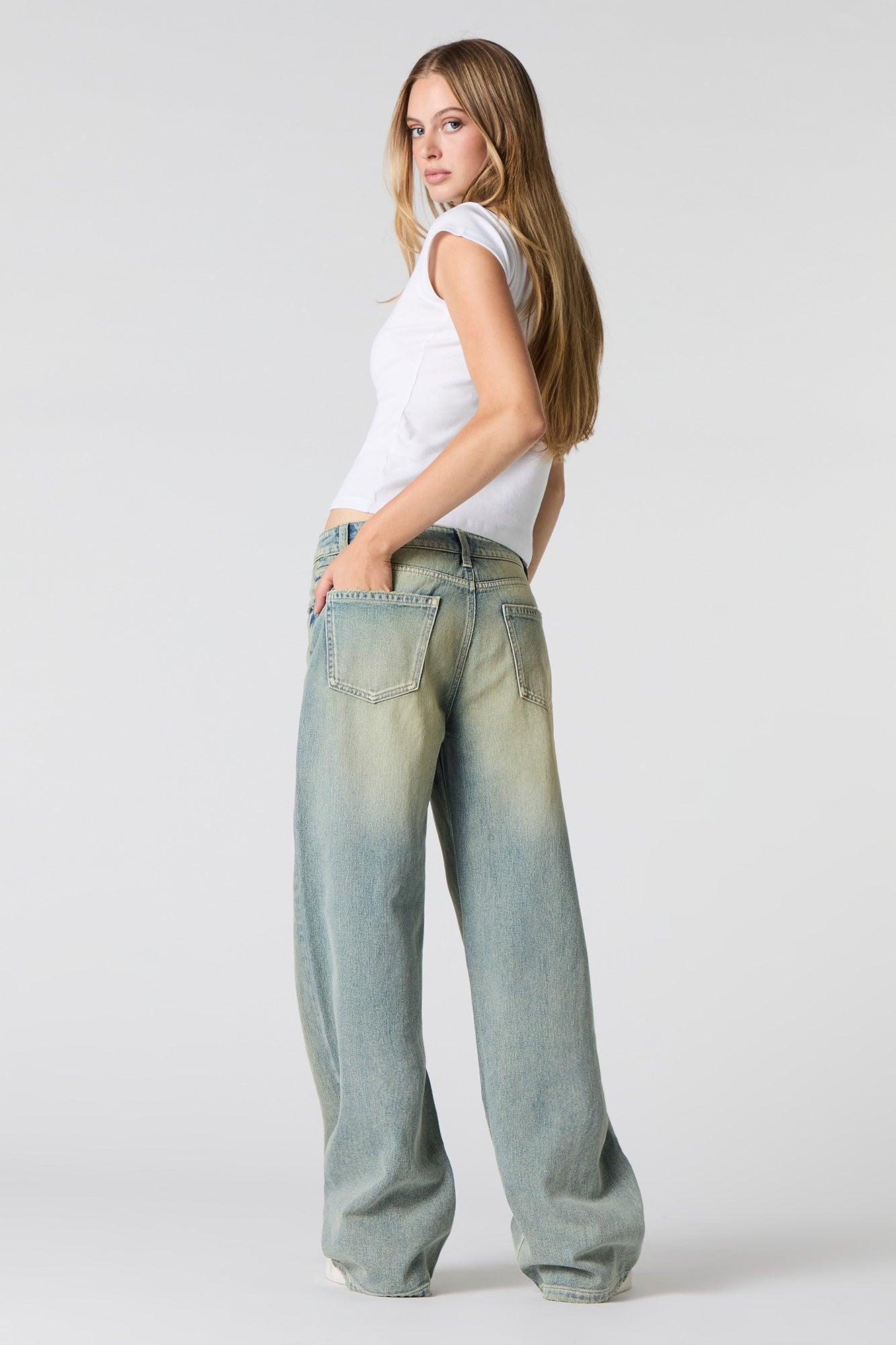 Vintage Light Wash Low Rise Skater Jean Female Product Image