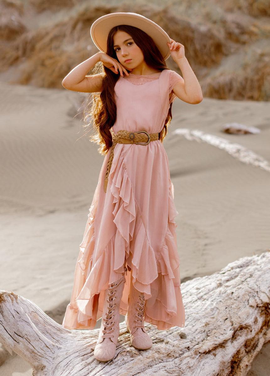 Belleann Dress in Desert Shell Product Image