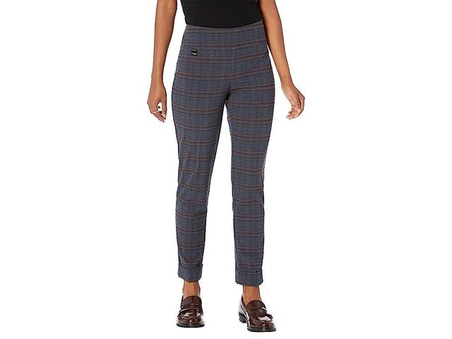 Lisette L Montreal Aubrey Plaid Cuffed Ankle Pants (Navy) Women's Casual Pants Product Image