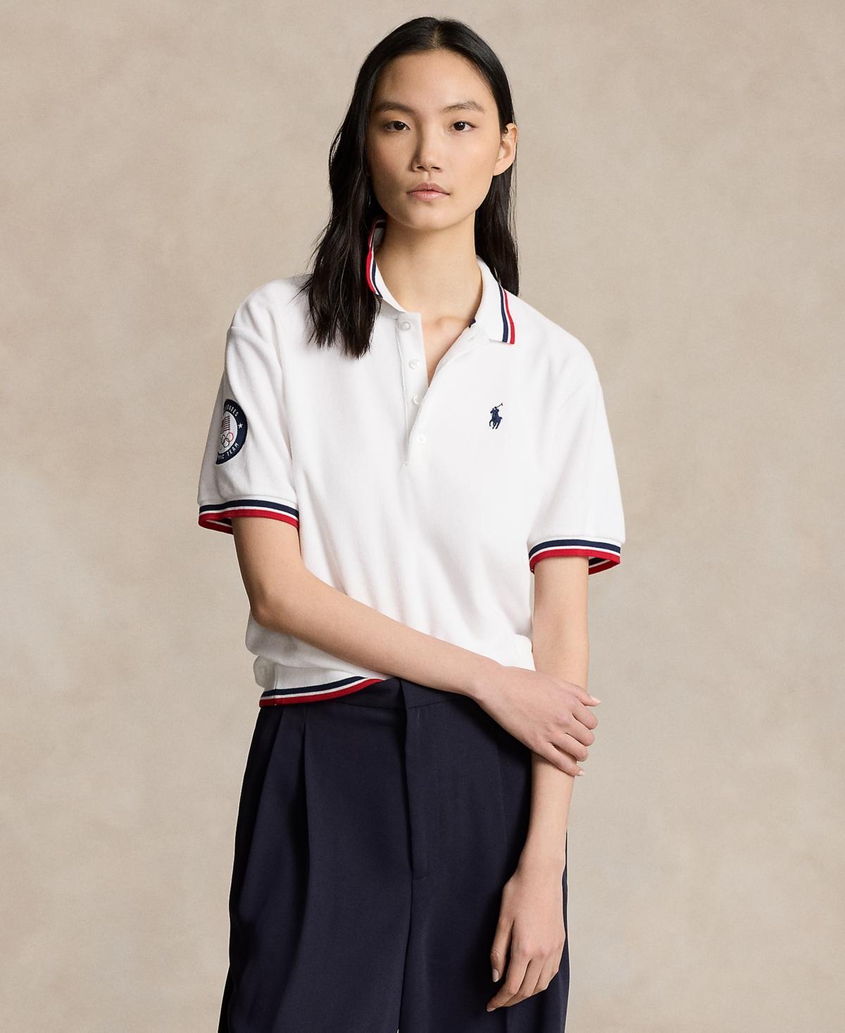 Women's Team USA Terry Polo Shirt Product Image