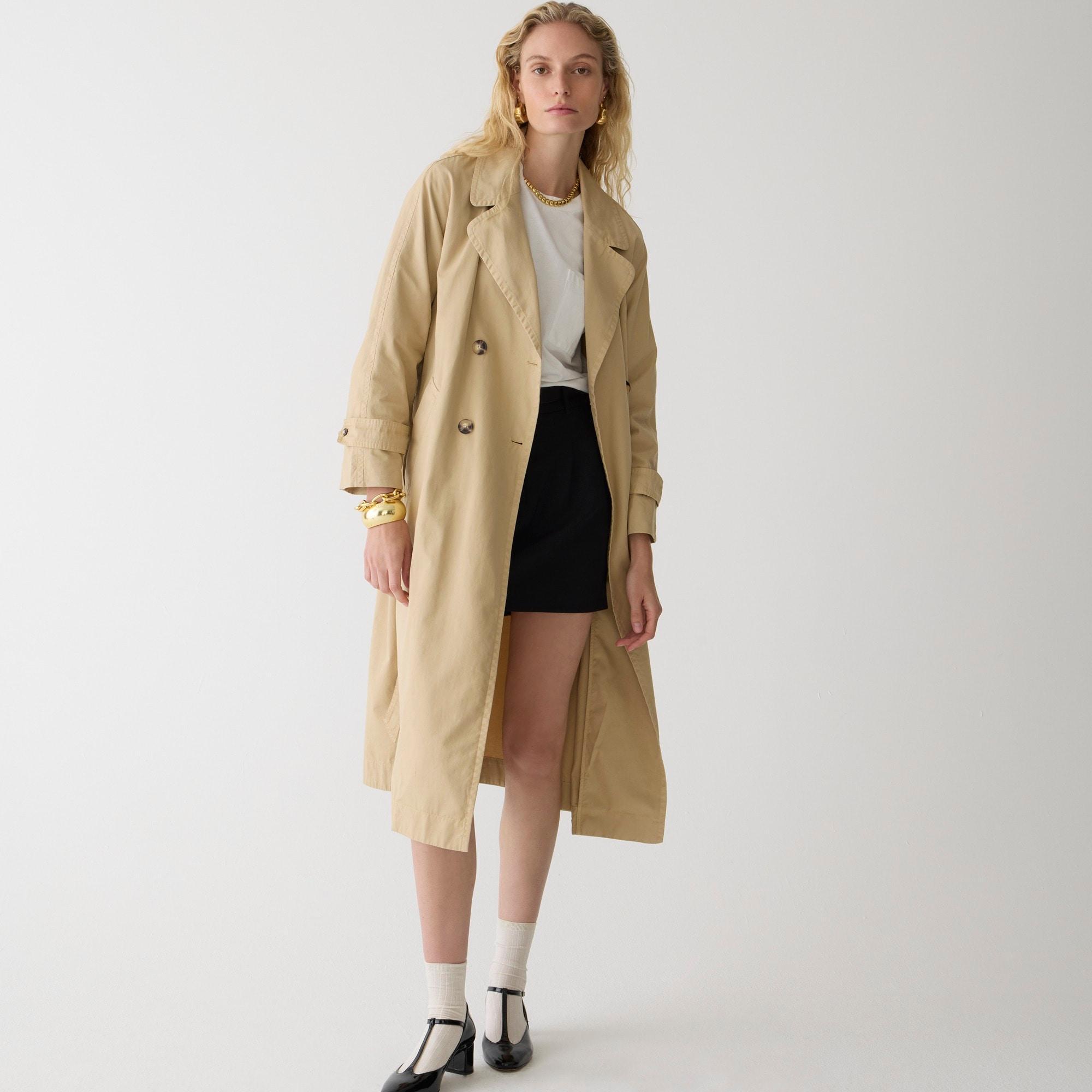 Relaxed heritage trench coat in chino Product Image