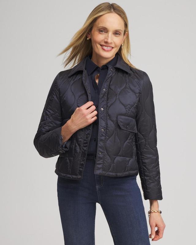 Women's Cropped Quilted Jacket Product Image