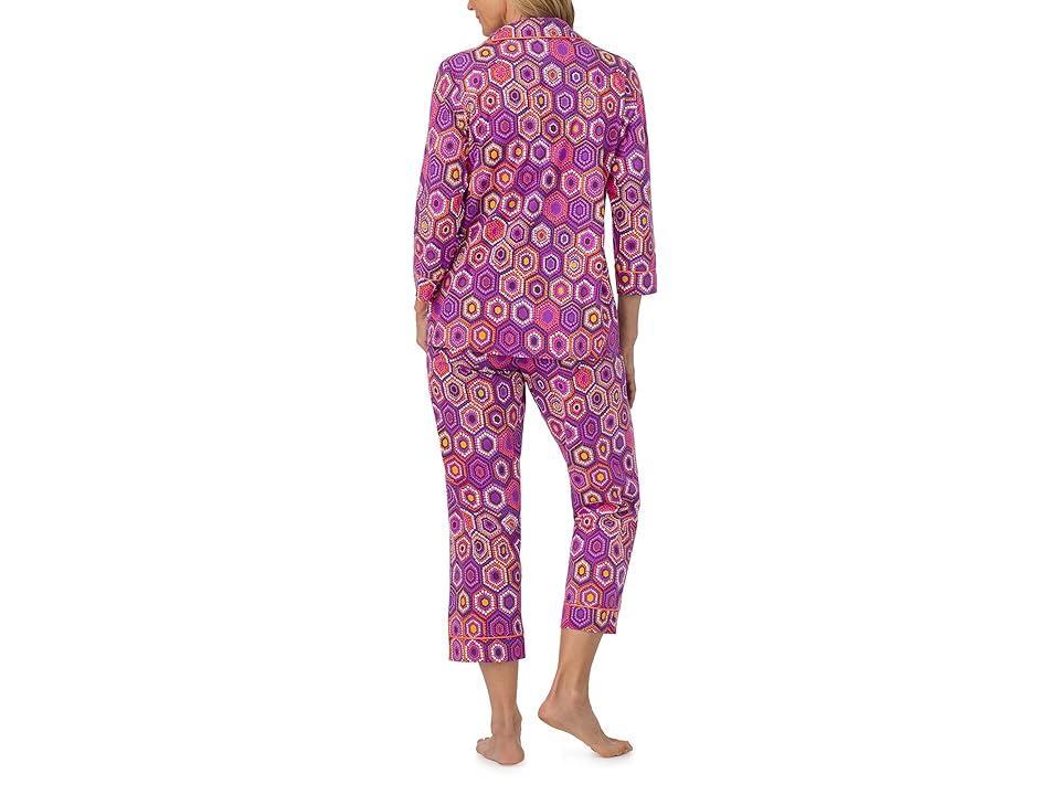 Bedhead PJs Trina Turk x Bedhead Cropped PJ Set (Honeycomb Dots) Women's Pajama Sets Product Image