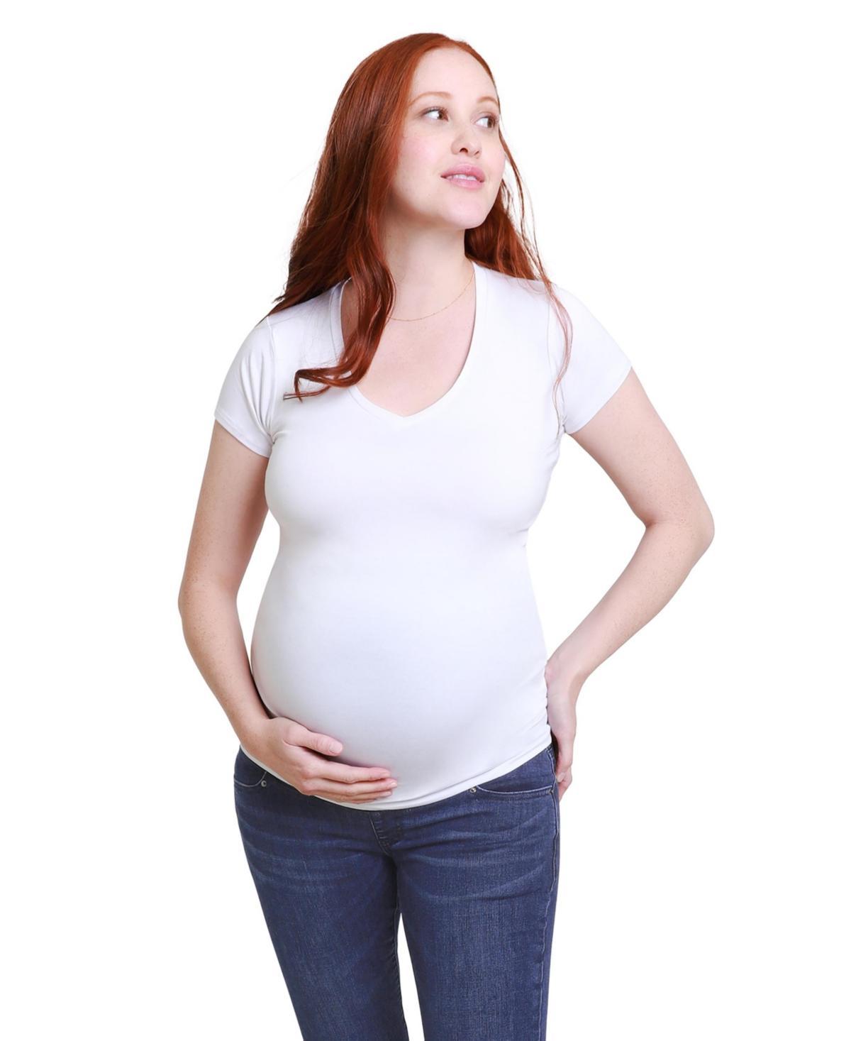 Ingrid & Isabel Maternity V-Neck Short Sleeve Tee Product Image