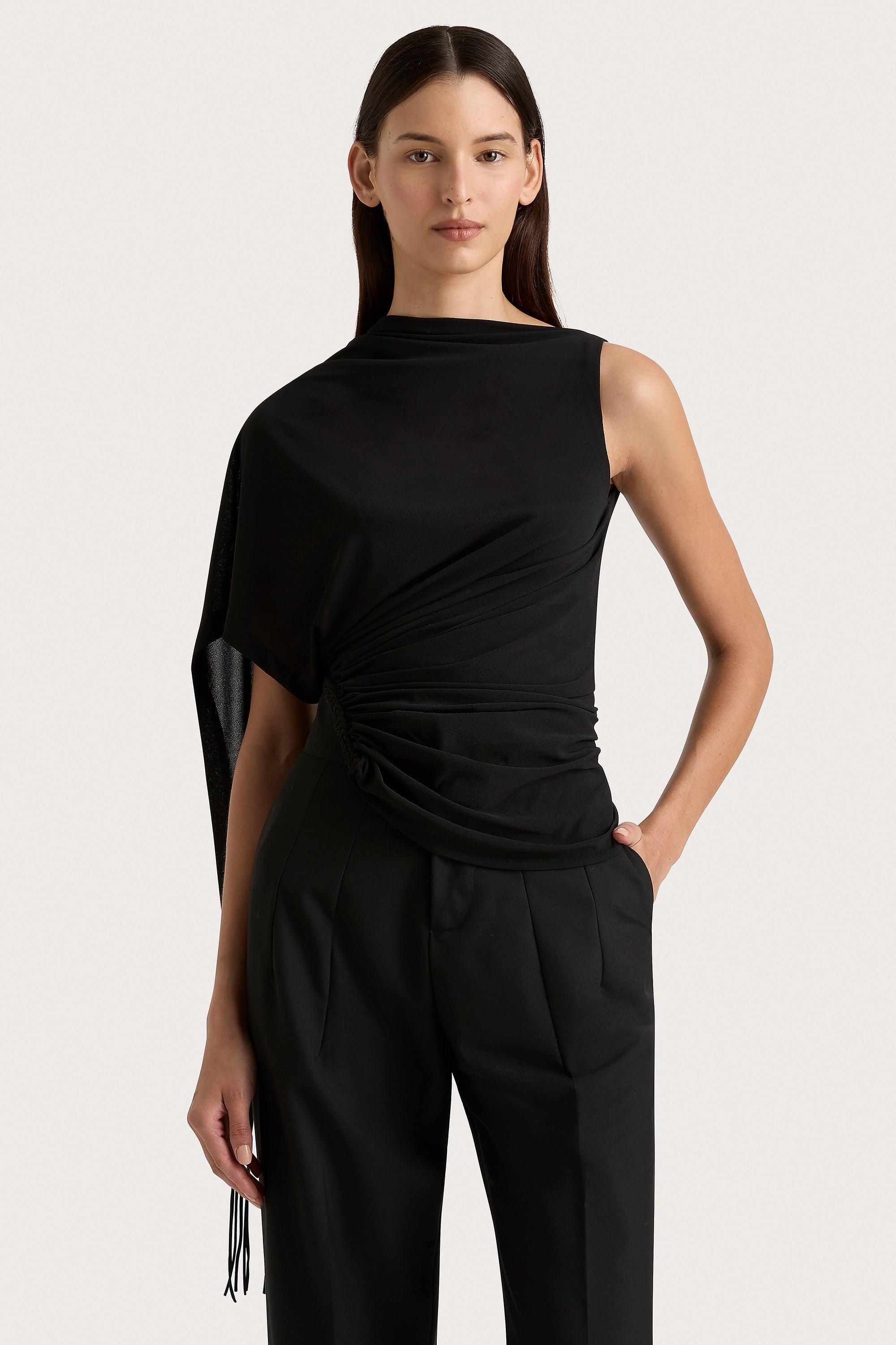 Bijou Asymmetric Top Black Product Image