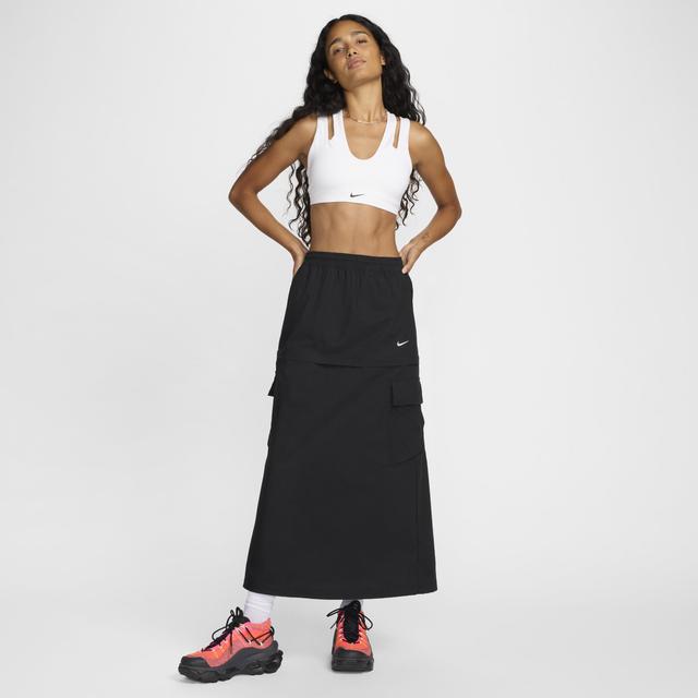 Women's Nike Sportswear Essential Mid-Rise Woven Cargo Midi Skirt Product Image