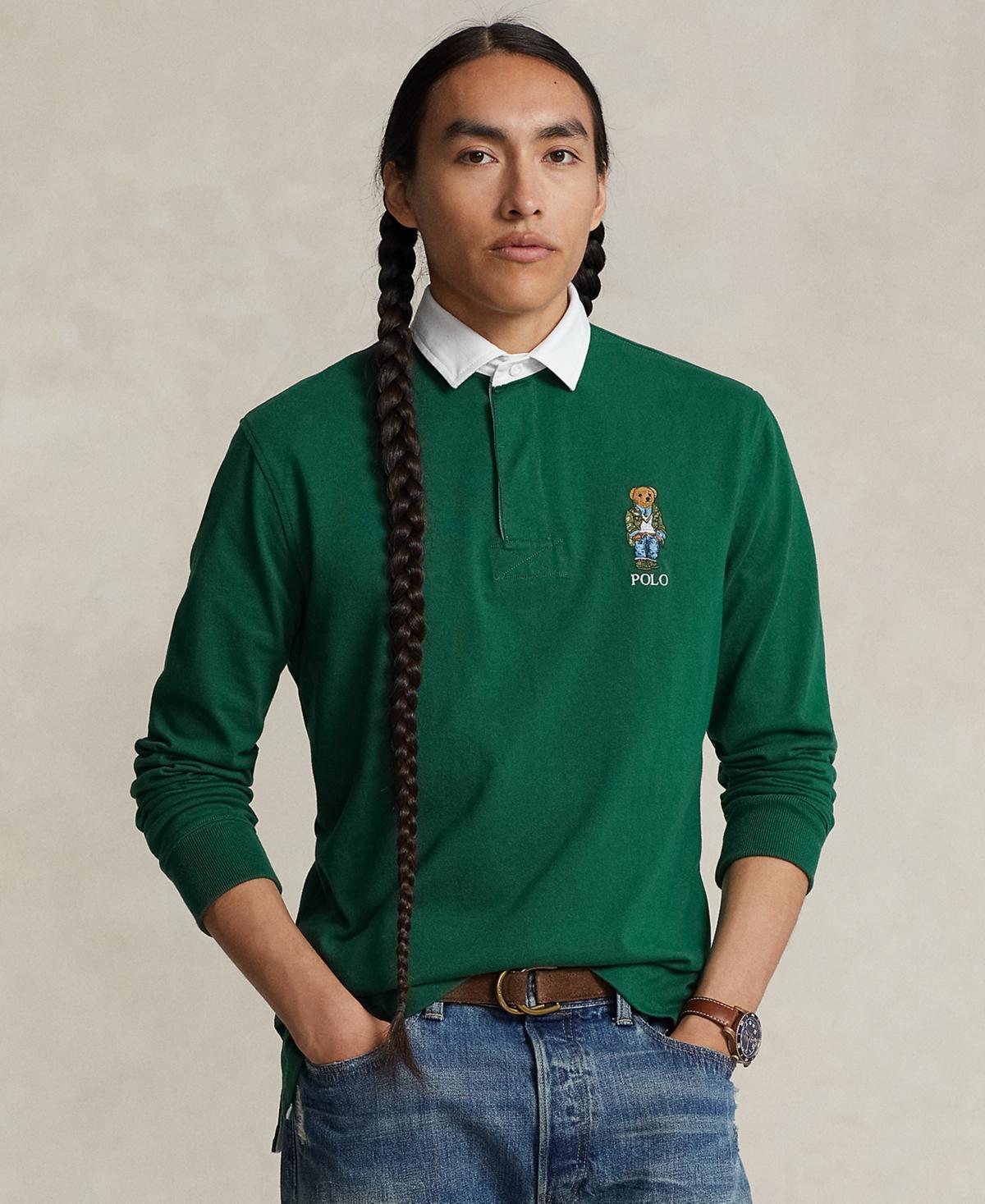 Mens Rugby Jersey Long-Sleeve Polo Product Image