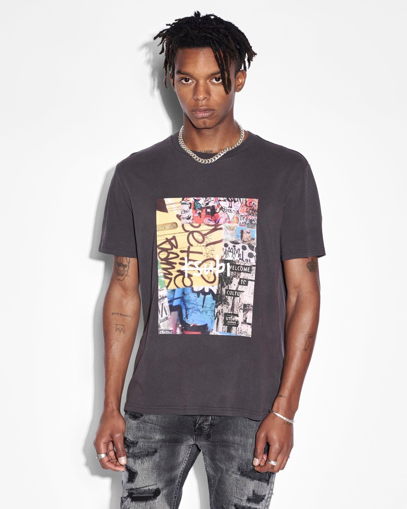 KULTURE KASH SS TEE FADED BLACK Male Product Image