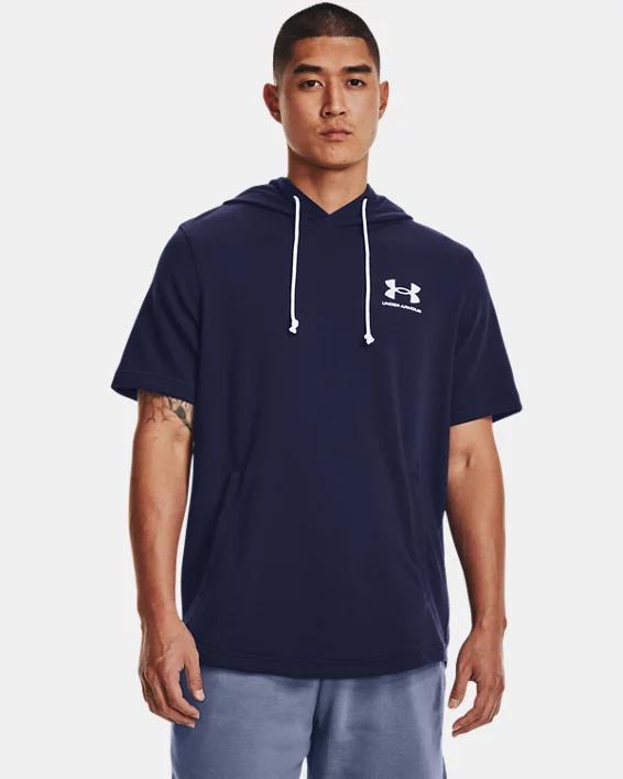 Mens UA Rival Terry Short Sleeve Hoodie Product Image