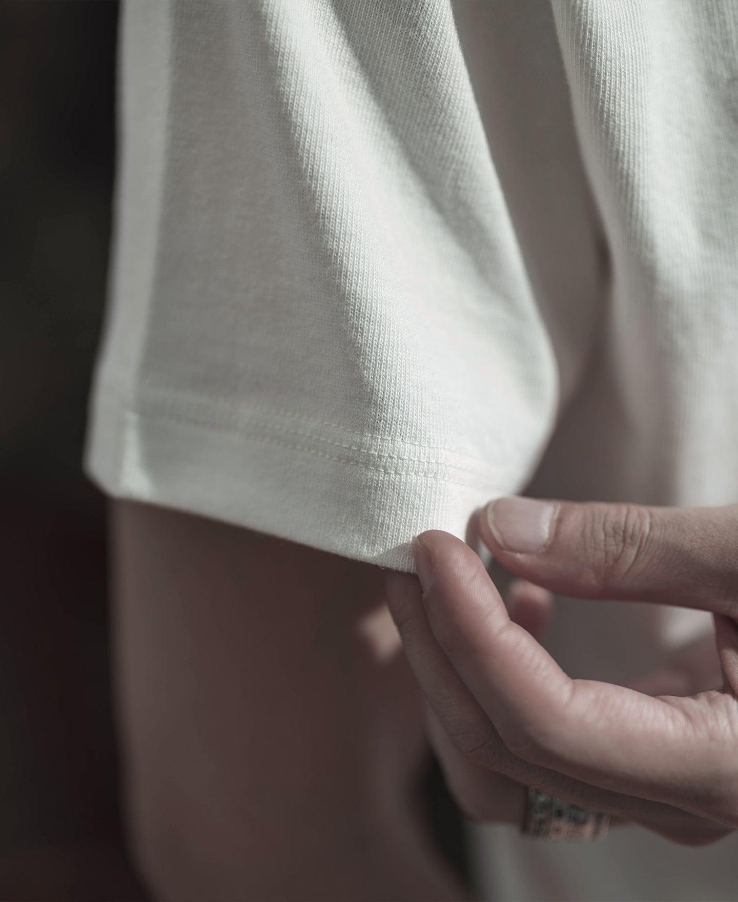 1930s Slanted Pocket Tubular T-Shirt - White Product Image