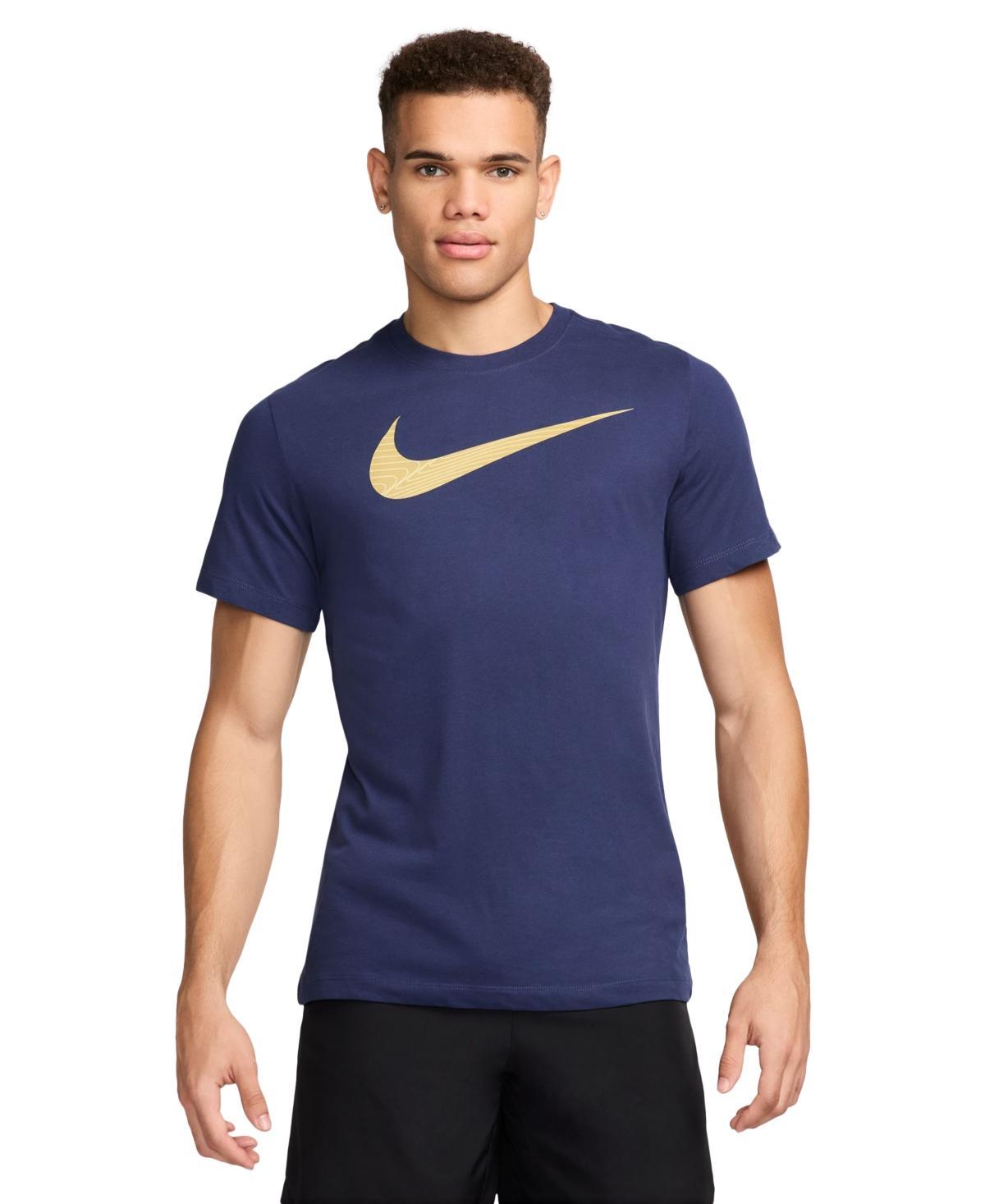 NIKE Men's Dri-fit Logo Fitness T-shirt In White Product Image