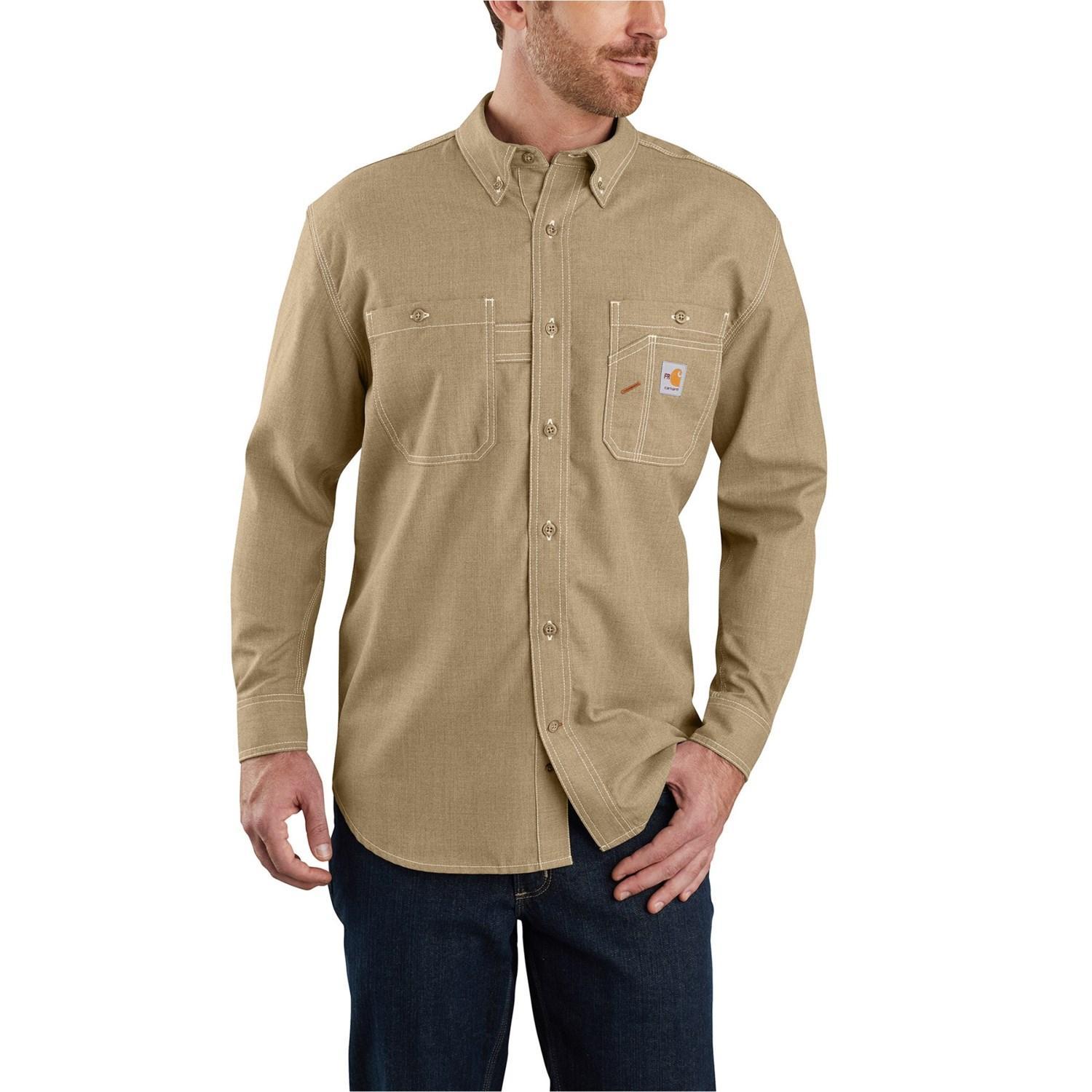 Carhartt 104138 Big and Tall Flame Resistant Force® Shirt - Long Sleeve, Factory Seconds Product Image