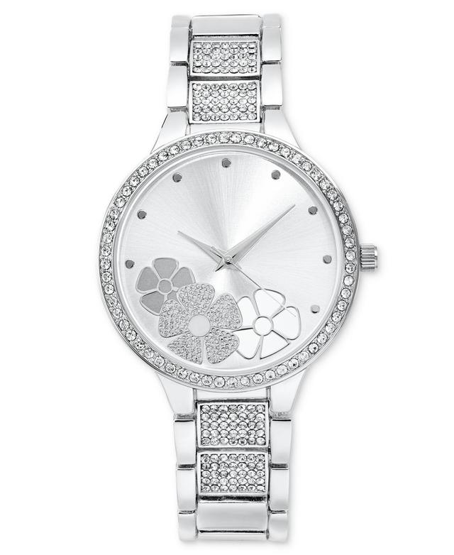 I.n.c. International Concepts Womens Silver-Tone Bracelet Watch 37mm, Created for Macys - Silver Product Image