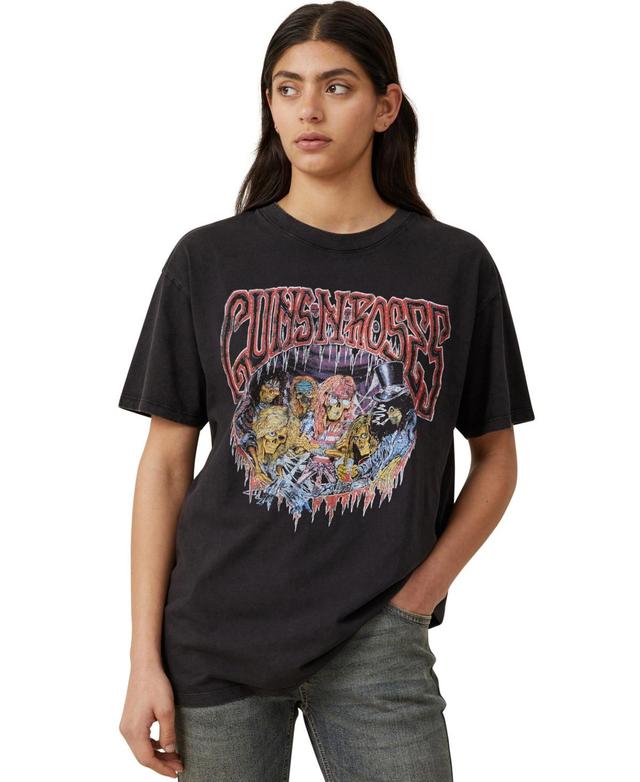 Cotton On Womens The Oversized Guns N Roses T-shirt - Guns N Roses November Rain Product Image