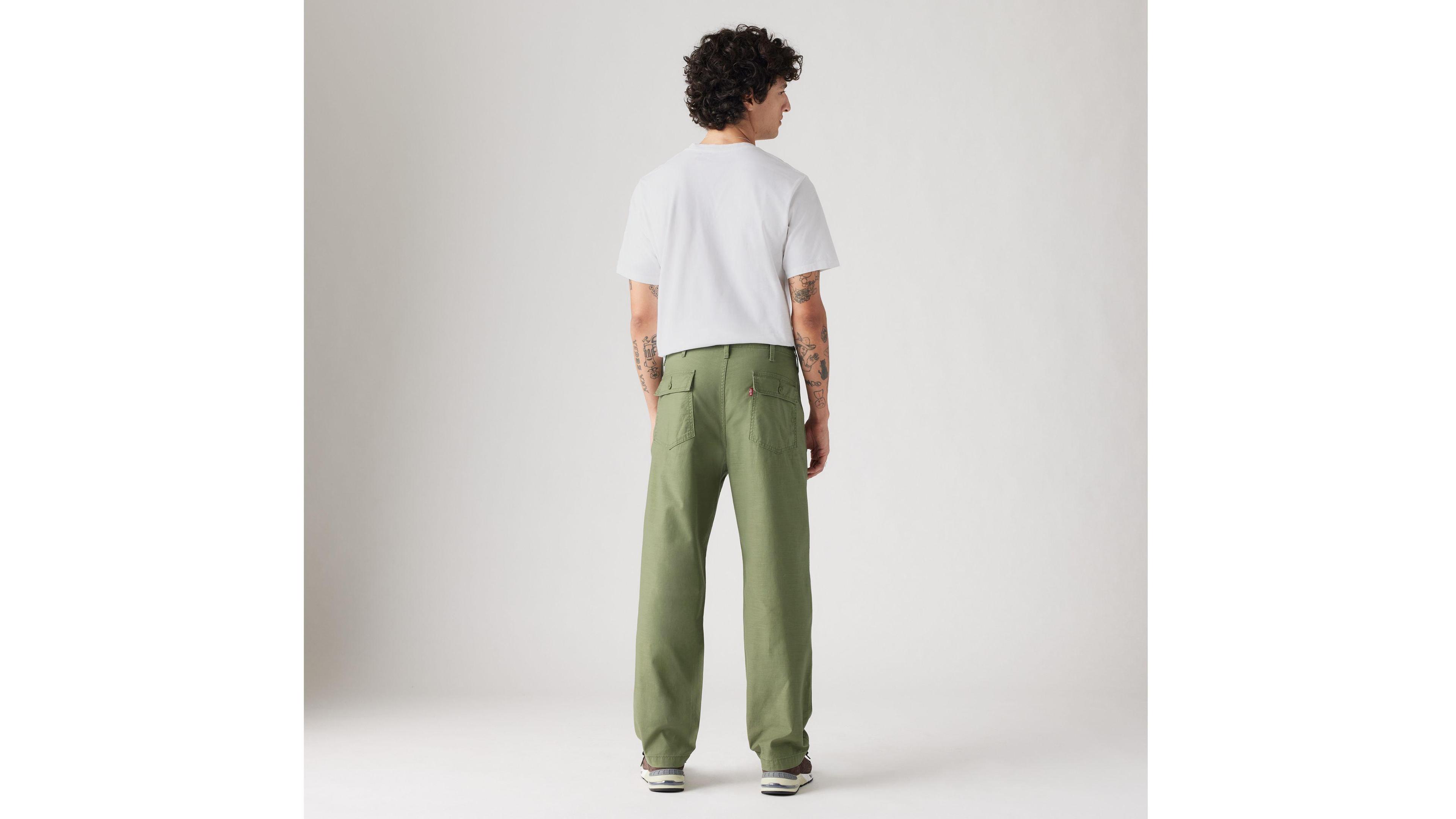 Loose Straight Surplus Men's Pants Product Image