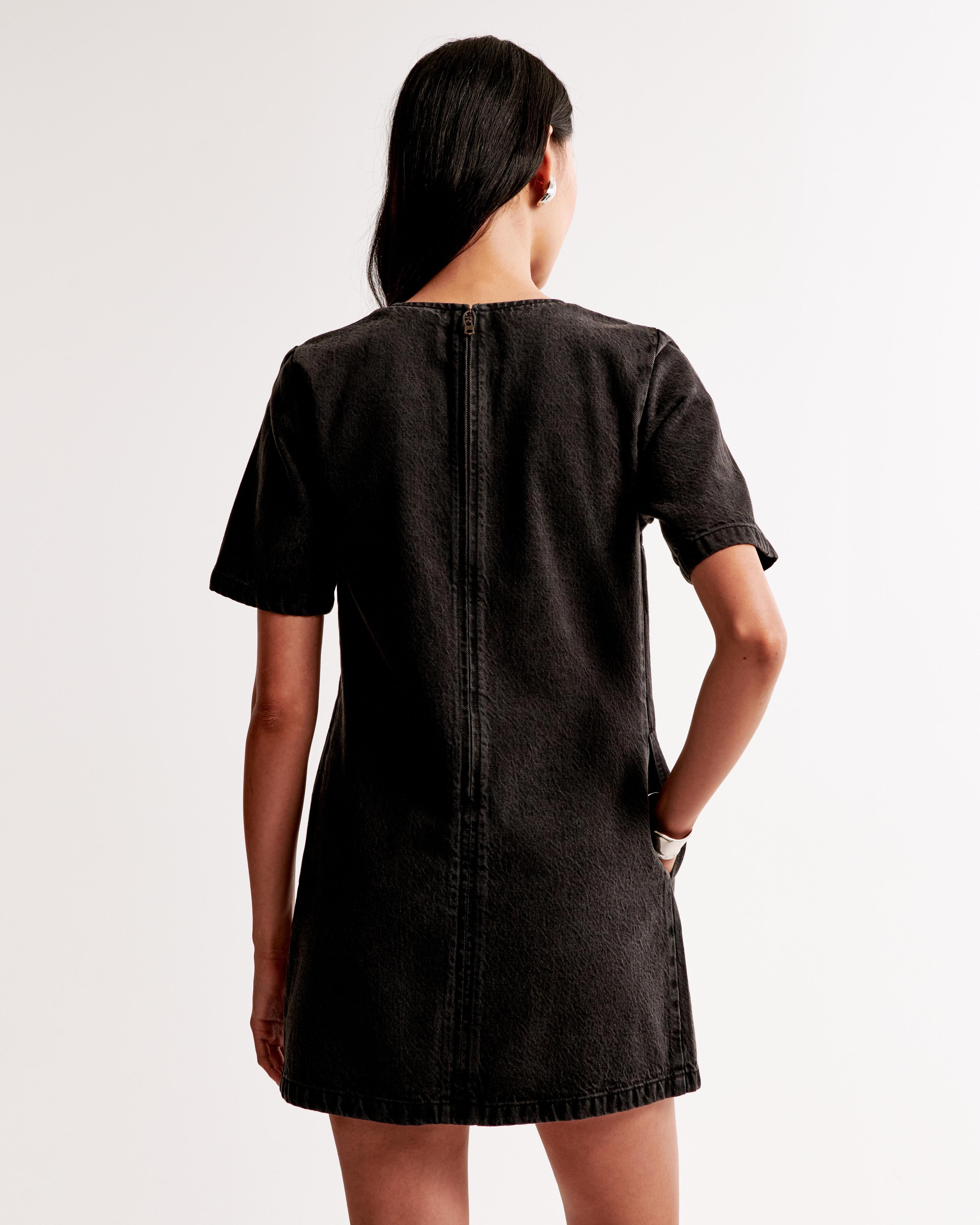 Denim Tee Shift Dress Product Image