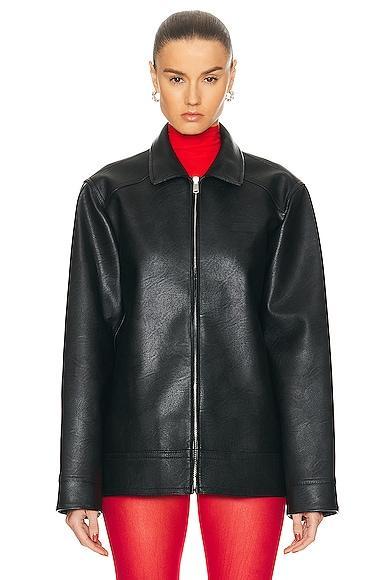 Faux Leather Jacket Product Image