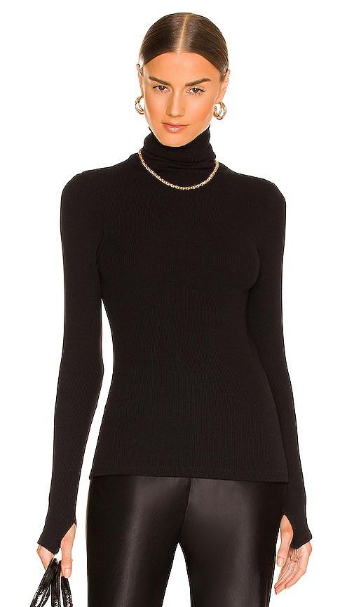 Sweater Knit Long Sleeve Turtleneck Product Image