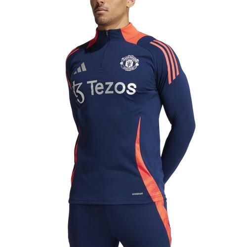 adidas Mens Manchester United Tiro 24 Track Top - Night Indigo/Bright Red Product Image