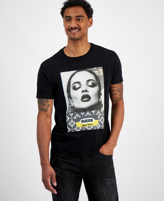 Guess Mens Short Sleeve Guess Girl Graphic T-Shirt Product Image