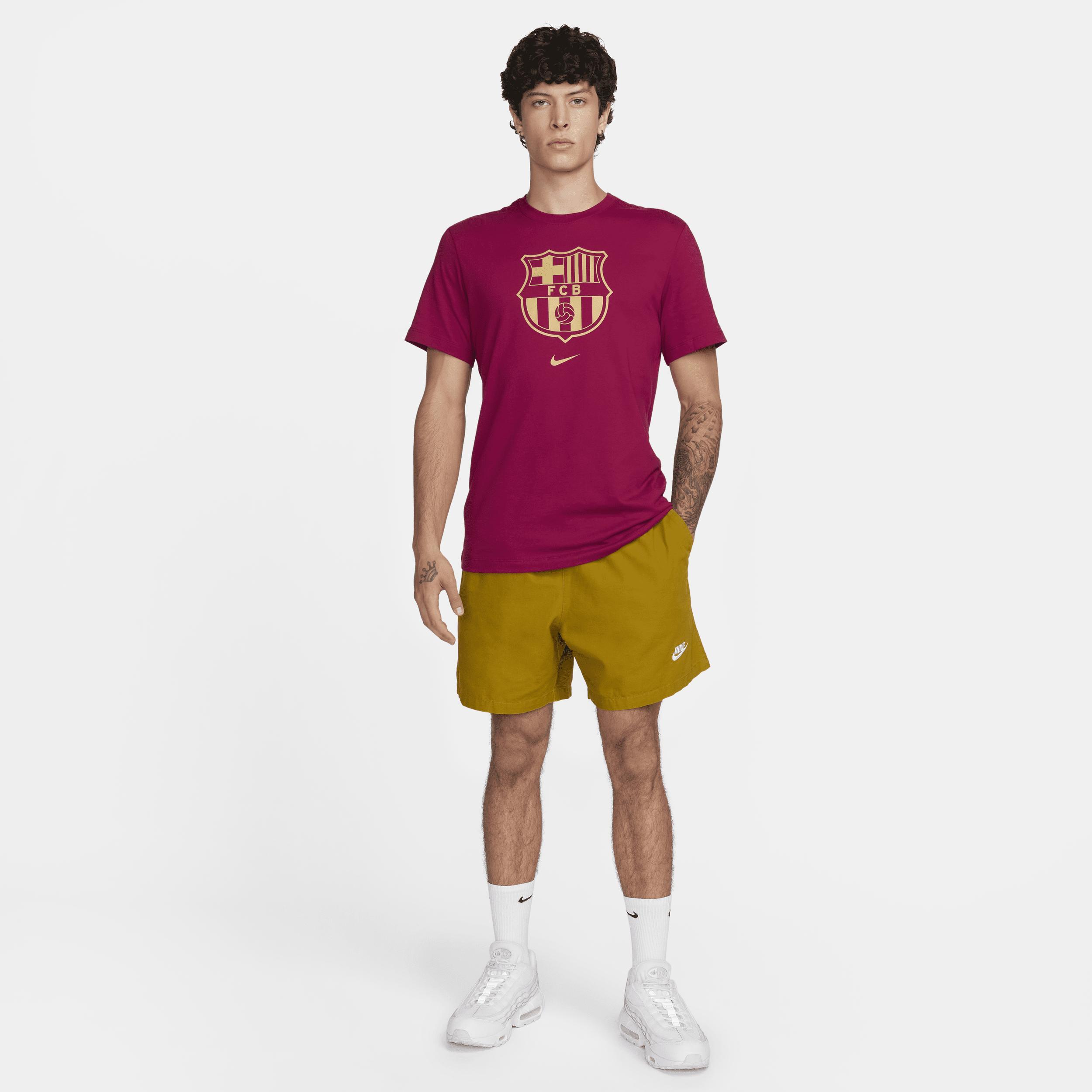 Men's Nike FC Barcelona Crest Soccer T-Shirt Product Image