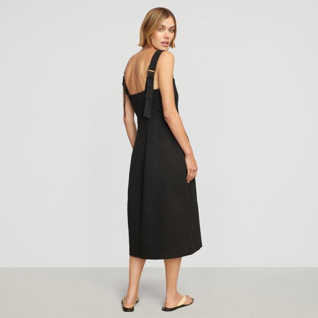 Olivia Sculpted Cotton Twill Dress Product Image