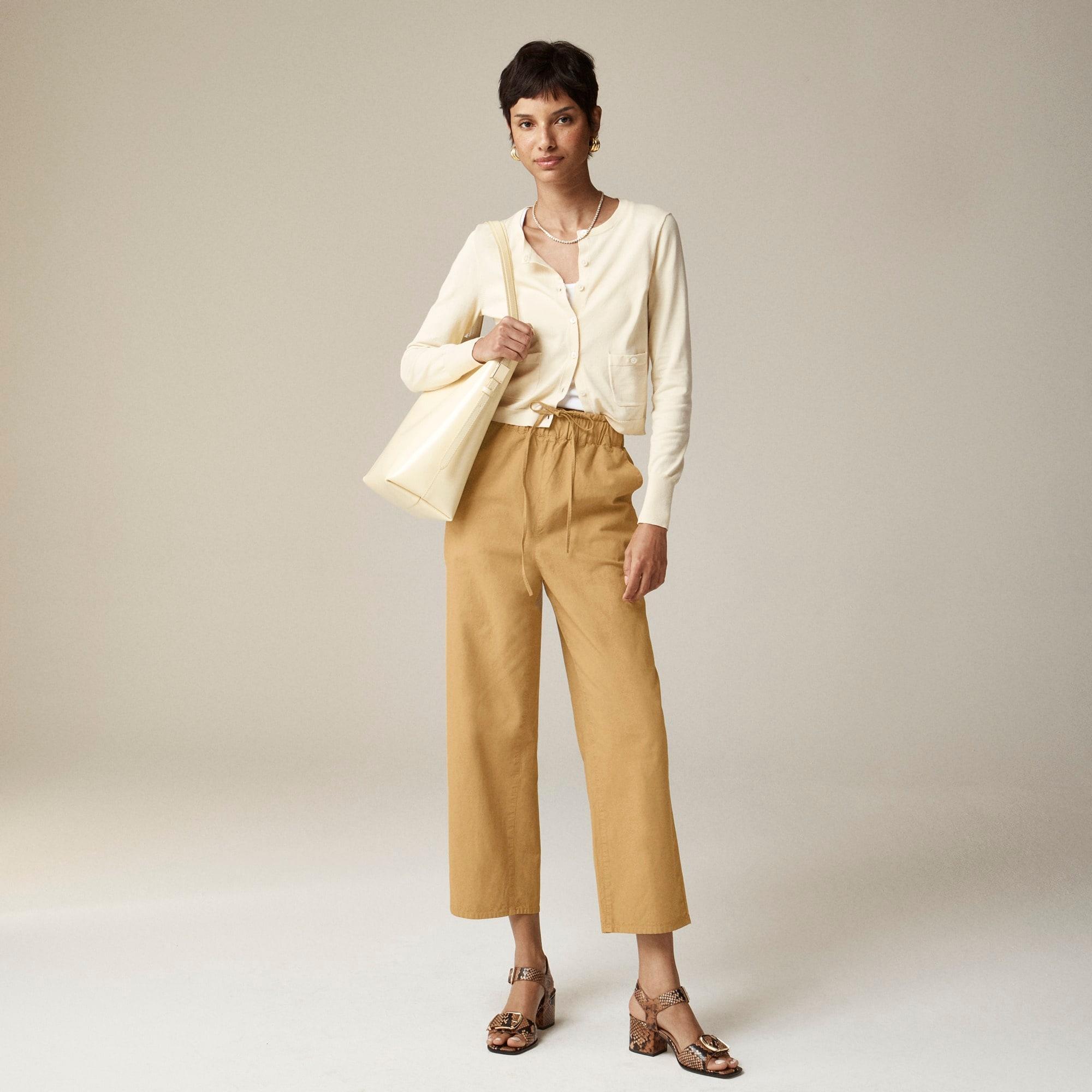 Drawstring pant in cotton blend product image