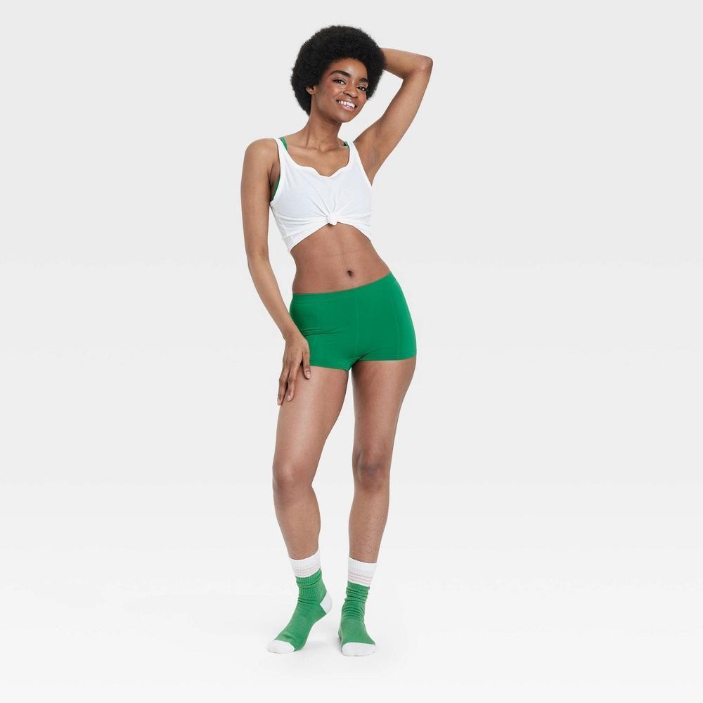 Women's Seamless Boy Shorts - Colsie™ Perfect Emerald S Product Image