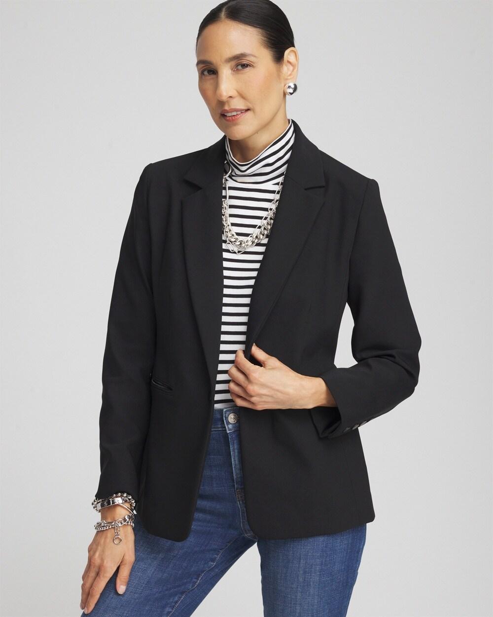 Women's Zip Pocket Stretch Blazer Product Image