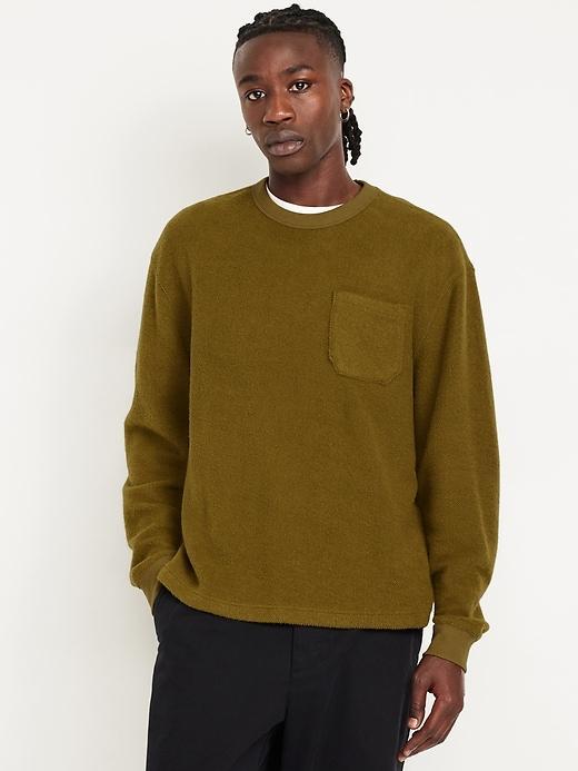 Terry Crew-Neck Sweatshirt Product Image