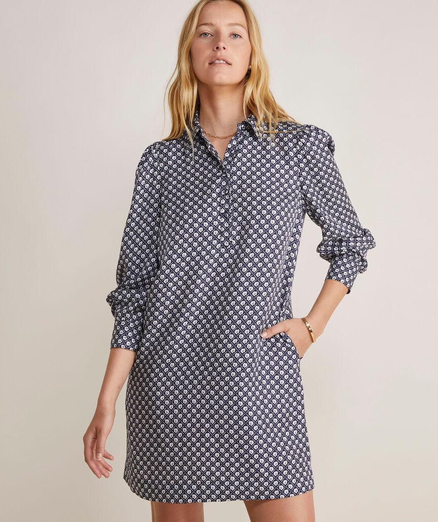 Silk Twill Popover Dress Product Image