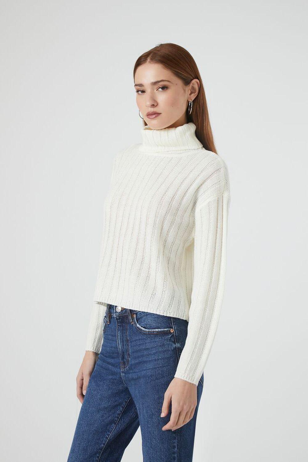 Turtleneck Ribbed Knit Sweater | Forever 21 Product Image